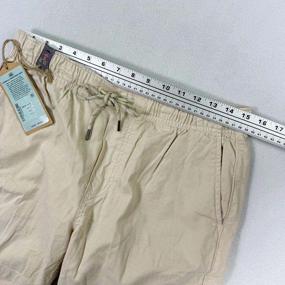 Faherty Mens Essential Drawstring Shorts 'Stone' / Size S / NEW